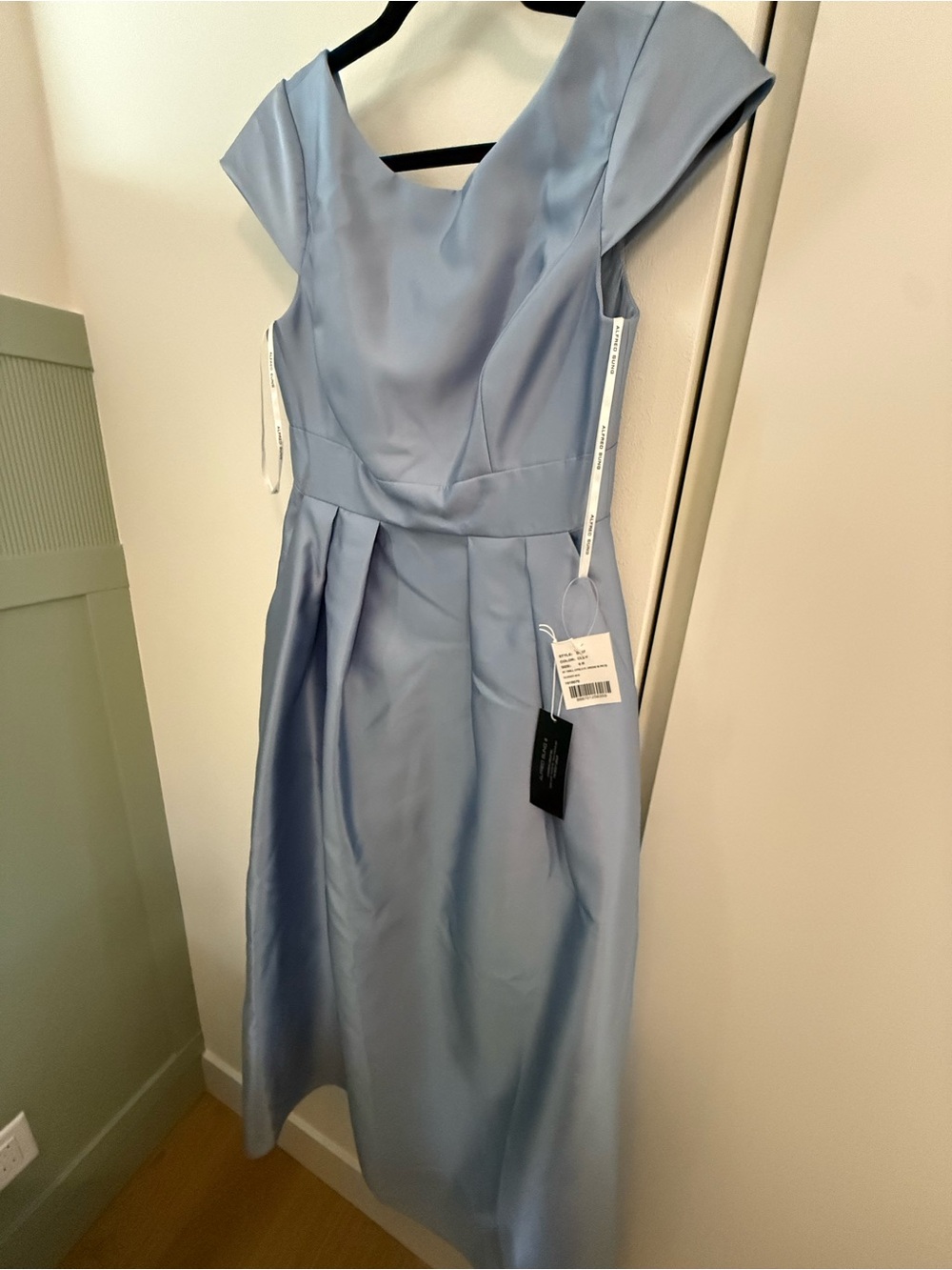ALFRED SUNG Powder bridesmaid Dress, full length, NWT